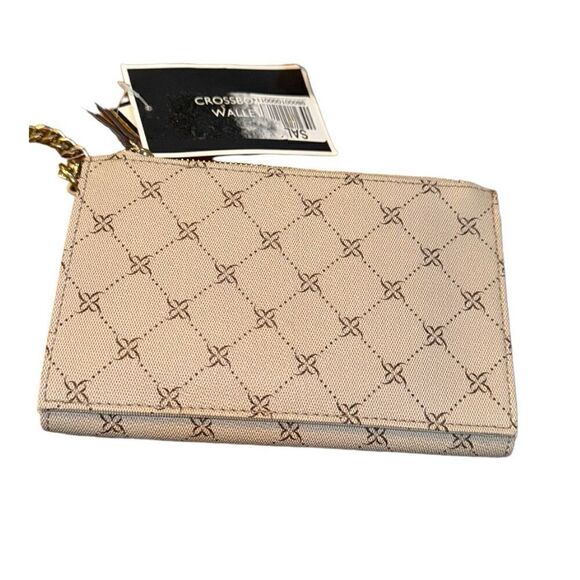 NWT Nine West Status Logo Wallet on a String - Khaki/Gold - Picture 4 of 9